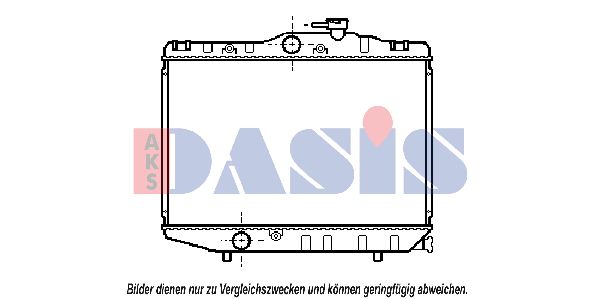 AKS DASIS Радиатор, охлаждение двигателя 210880N